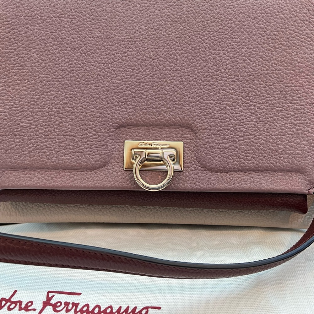 Salvatore Ferragamo crossbody leather satchel